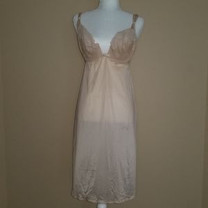 Beige double lined underwire nightgown